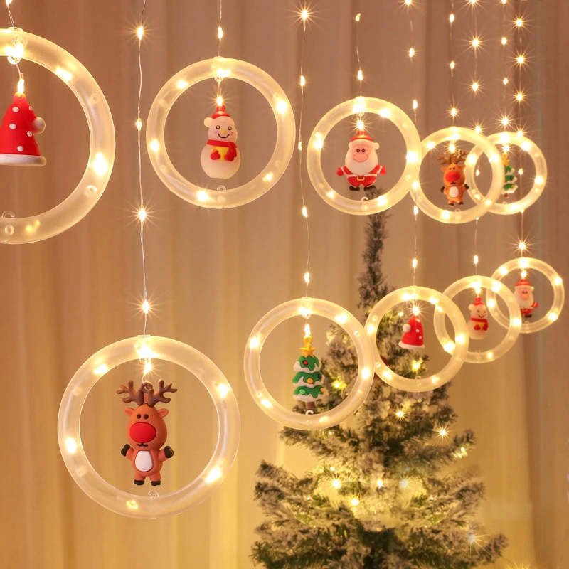 Tanio Lampa świąteczna LED lampa świąteczna wystrój pokoju Garland wystrój
