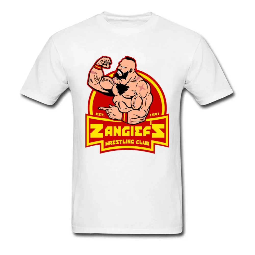 Estate Zangief Muscle Wrestling Club Summer Cotton Tee Boy Manica Corta Abbigliamento Uomo Moda Casual Tshirt Ropa Hombre