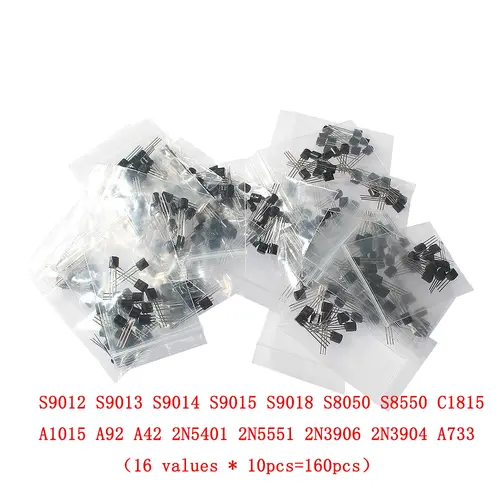 50-900PCS Transistors kit NPN PNP S8050 S8550 S9012 2N3904 2N3906 C1815 A1015 MJE13001 BC327 BC337 BC517 BC547 BC548 BC549 BC558 - Image 13