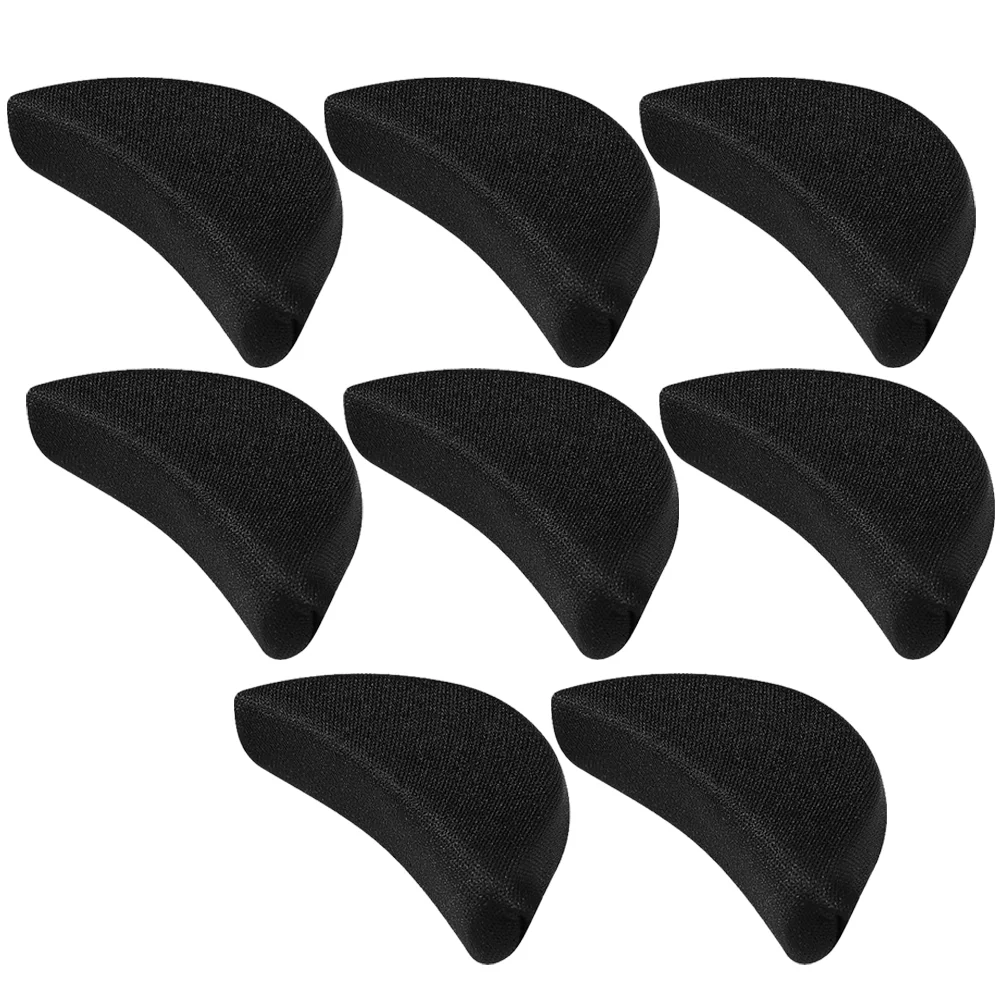 4 Pairs Shoe Inserts Thickened Forefoot Half Pad of High-heeled Shoes (black Insoles Too Big Toe Inserts