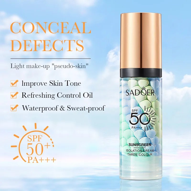 Face Makeup Primer Tri-color Cream Contour Color Isolation Waterproof Makeup Foundation Natural Makeup Base Cream 40g 5 Face Makeup Primer Tri-color Cream Contour Color Isolation Waterproof Makeup Foundation Natural Makeup Base Cream 40g 5