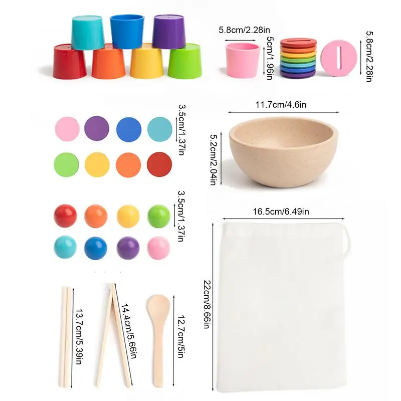 Ball Sorting Game Toddler Counting Toys For Learning Colors Learning And Educational Toys Fine Motor Skills Ball Game For