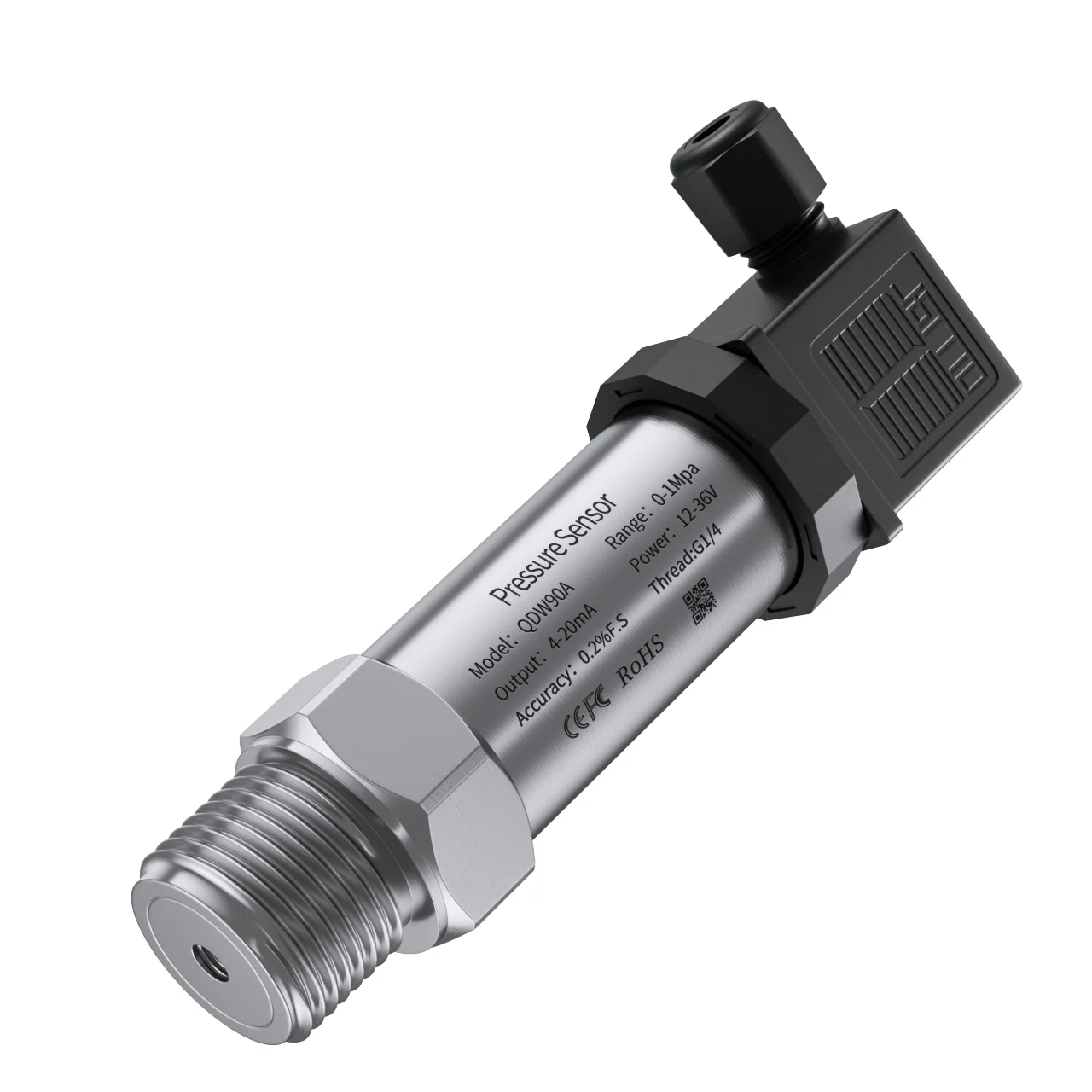 0-1Mpa 0-1.6Mpa 0-2.5Mpa Smart Pressure Transmitter 0-60Mpa to 4-20mA 0-10V 0-5V RS485 G1/4 Water Fuel Diesel Pressure Sensor