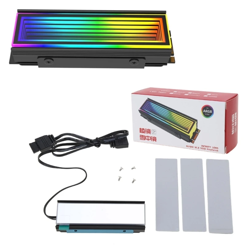 M.2 SSD 방열판 SSD 방열판 냉각기 SSD 라디에이터 ARGB 라디에이터 액세서리