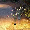 Outdoor Solar Butterfly Lights Firefly LED Lights Butterfly Lamp Butterfly Ground Light Solar Power Landscape Light Outdoor 7 3