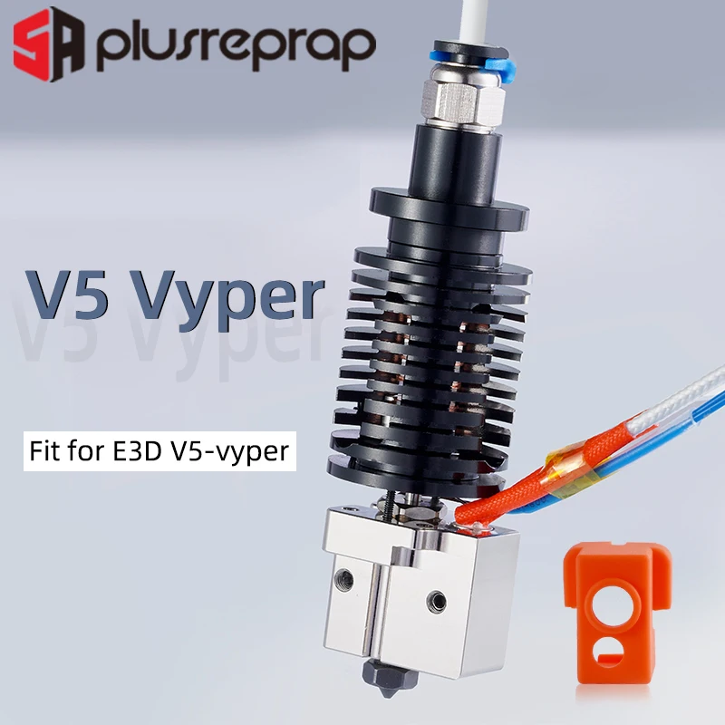 Cobre Chapeado Heatblock Bocal de Aço Endurecido Anycubic Vyper Kobra Max Vulcão Hotend v5 Compatível