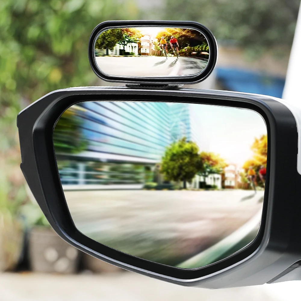 Blind Spot Wide Angle Mirror Universal Car Mirror 360&deg; Adjustable Side Rear Mirrors For Parking Auxiliary