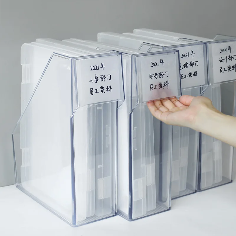 Magazine File Holder Desk File Stand Desk Organizer Office Supplies Magazine Holder Organizer Box for Home Countertop