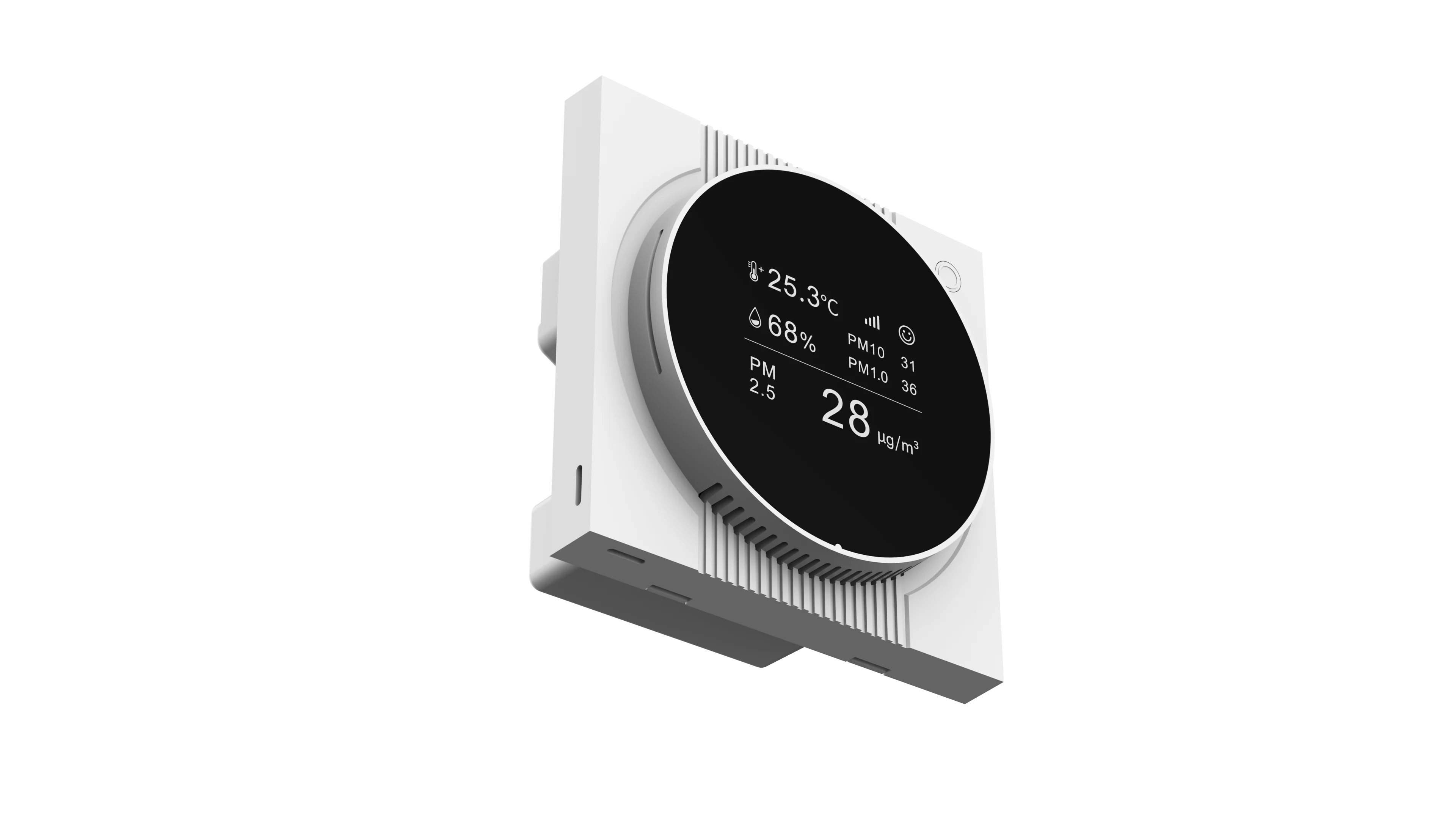 9 in 1 지그비 실내 공기질 센서 실내 온도 습도 CO2/TVOC/PM2.5/PM1.0/PM10/HCHO/조도 감지