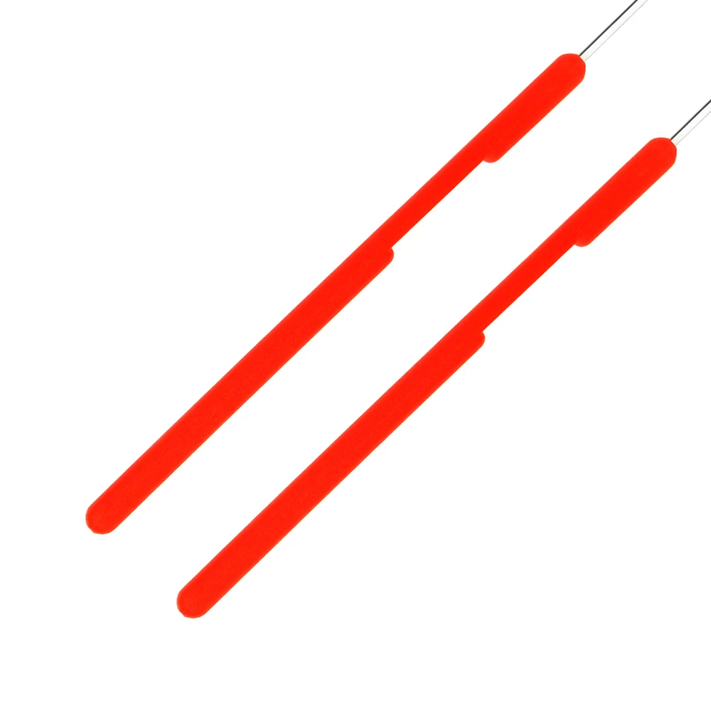 Micro Plastic Latch Crochet Hook Needle Red Color Handle For Braiding Hair Extension Weaving Dreadlocks Making Wig Sewing Tools crochet hooks hair extensions tool