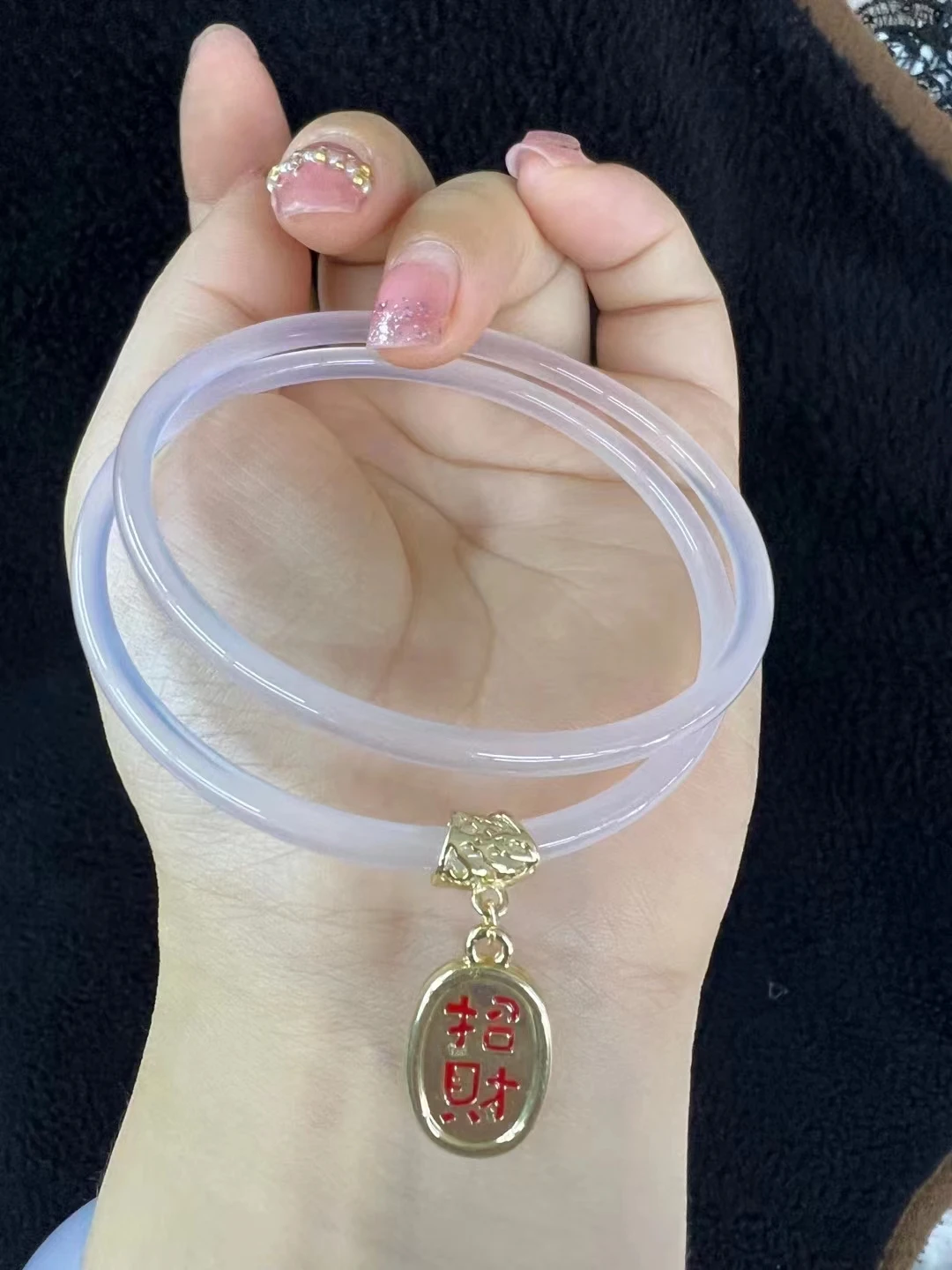 

Новейший Агат в стиле удачи, натуральный белый, класс А, маленькое кольцо, круглый бар, нефрит, ледяные семена, браслеты, Изящные Ювелирные изделия