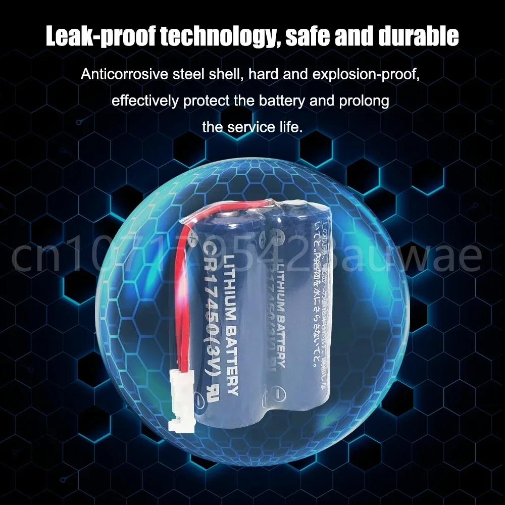 10PCS CR17450 3V 2600mah Original Battery Pack CR17450SE Lithium Battery PLC Industrial Control Li-ion with Plug