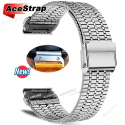 Breathable Stainless Steel Smartwatch Strap - Adjustable Band for Versatile Wear (Multiple Sizes Available) (Silver new)