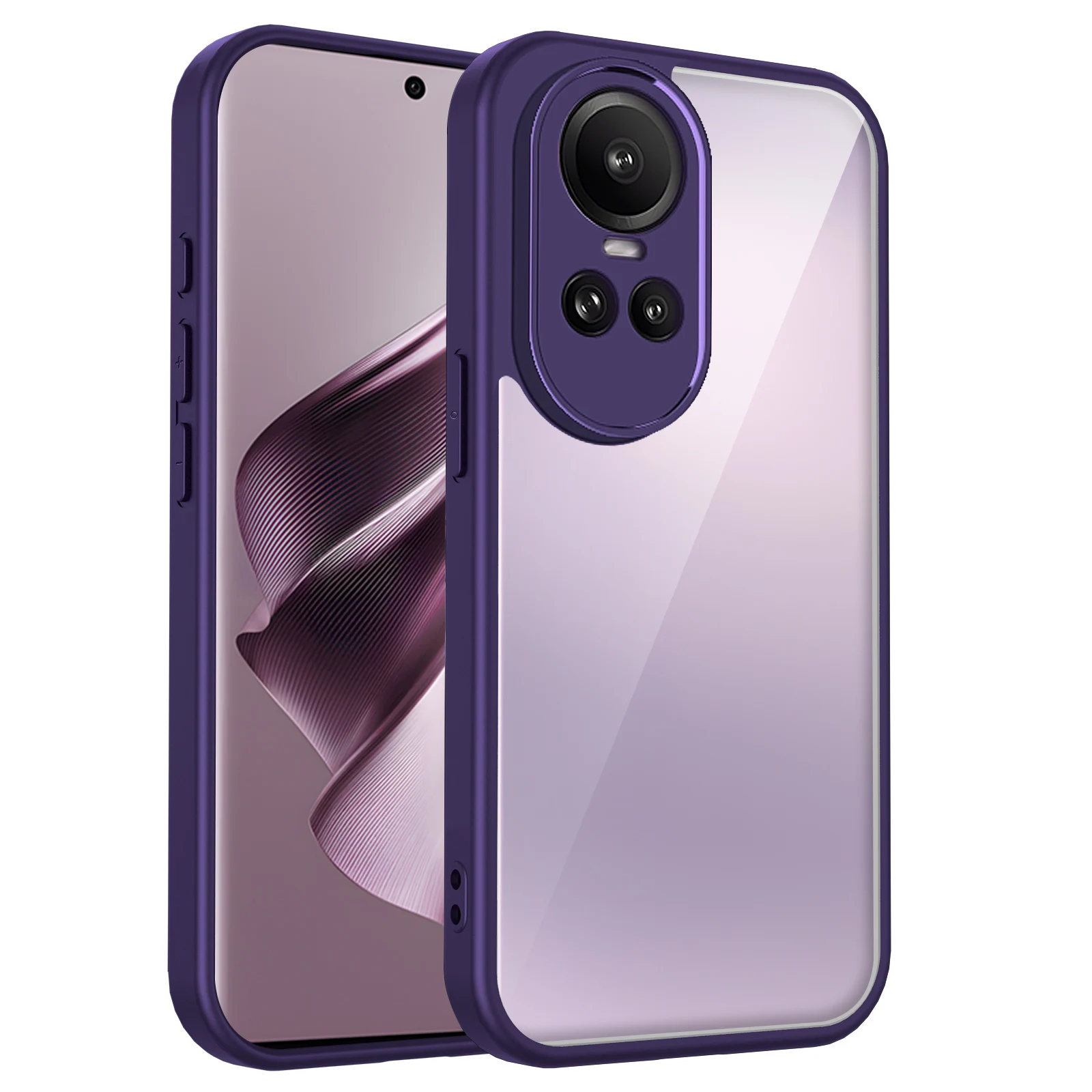 Air Cushion Shockproof Silicone Bumper Clear Matte Back Phone Case