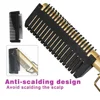 Hair Iron Straightener LCD Hot Comb Wet And Dry Use Heating Comb Electric Environmentally Friendly Titanium Alloy Curler Iron 2