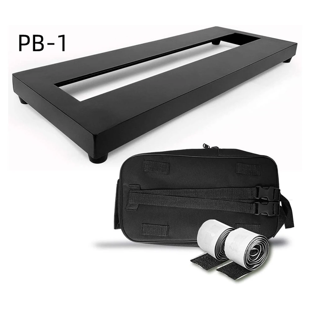 

Portable Small Alloy Guitar Effect Pedal Board Aluminum Alloy 14.5×5.7 Inch With Carrying Bag Fastener Tapes Guitar Accessories