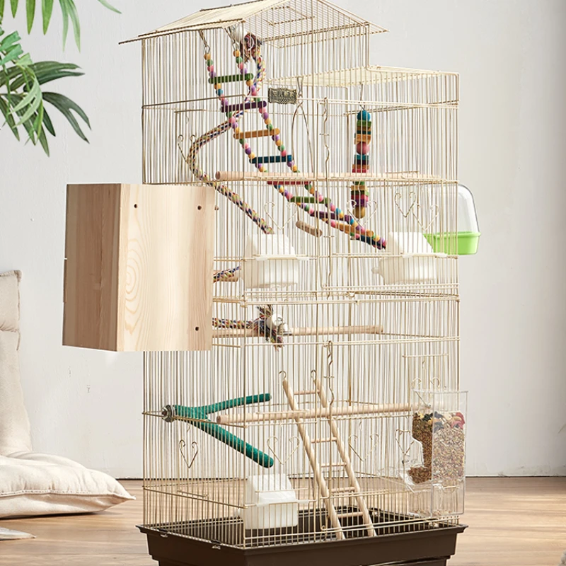 

Large Nest Parrot Bird Cage House Feeder Pigeon Carrier Toys Bird Cage Outdoors Budgie Gabbia Pappagallo Pet Products RR50BC