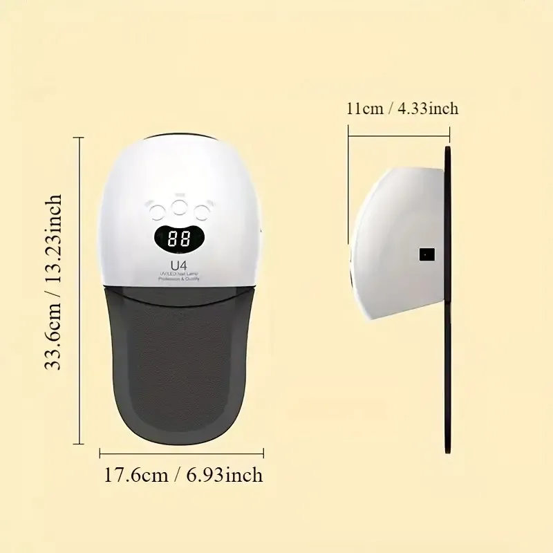 48W Laser for Nail Fungus Digital Display 905nm Infrared Light 470nm Remove Fungal Nail Blue Therapy Anti Fungal Infection