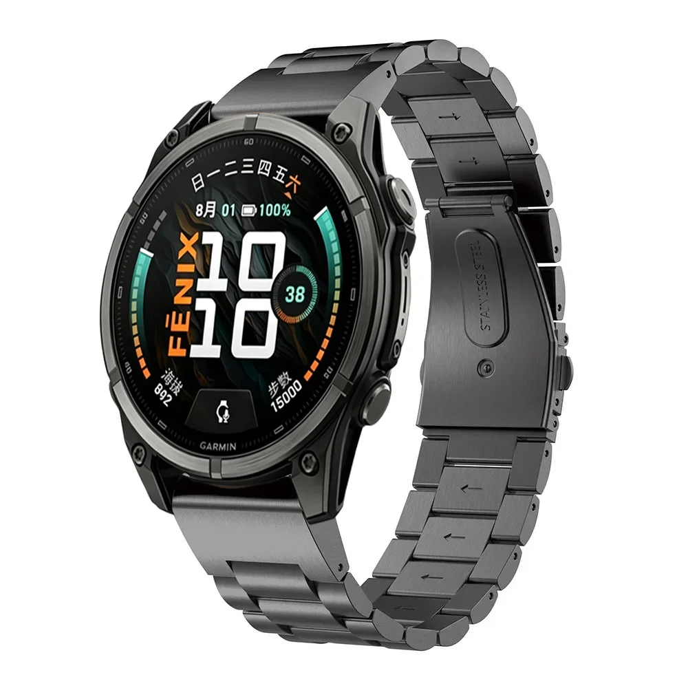 Luxury Metal Quick Fit Strap, 26/22/20mm, Premium Bracelet Band