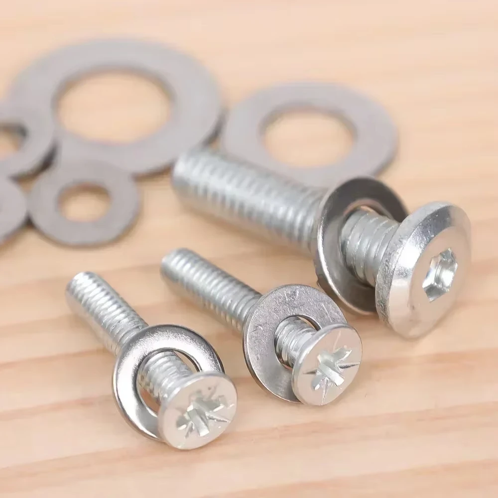 Premium Stainless Steel Flat Washer Assortment - Smooth, Thin Metal Gaskets for Versatile Applications