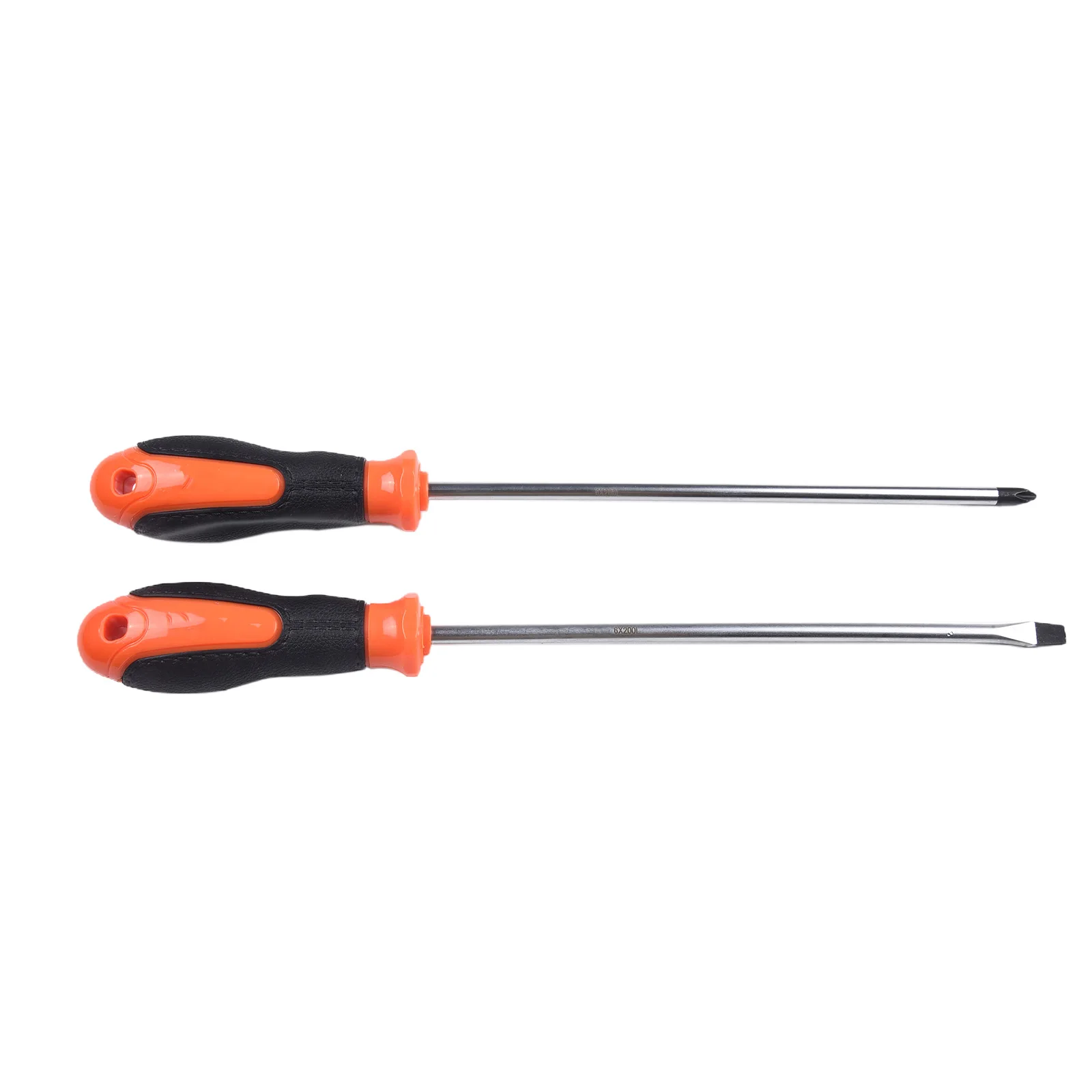 

Screwdriver Extra Long Magnetic Screwdriver with Rubber Handle for Hard to Reach Areas 8 Inch Slotted Cross Screwdriver