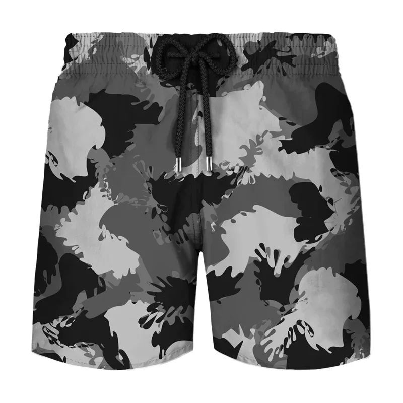 

2024 New Men Casua Shorts Military Camouflage Graphic Camo Quick Drying Beach Shorts Fashion Surfing Swim Trunks Swimsuit Summer