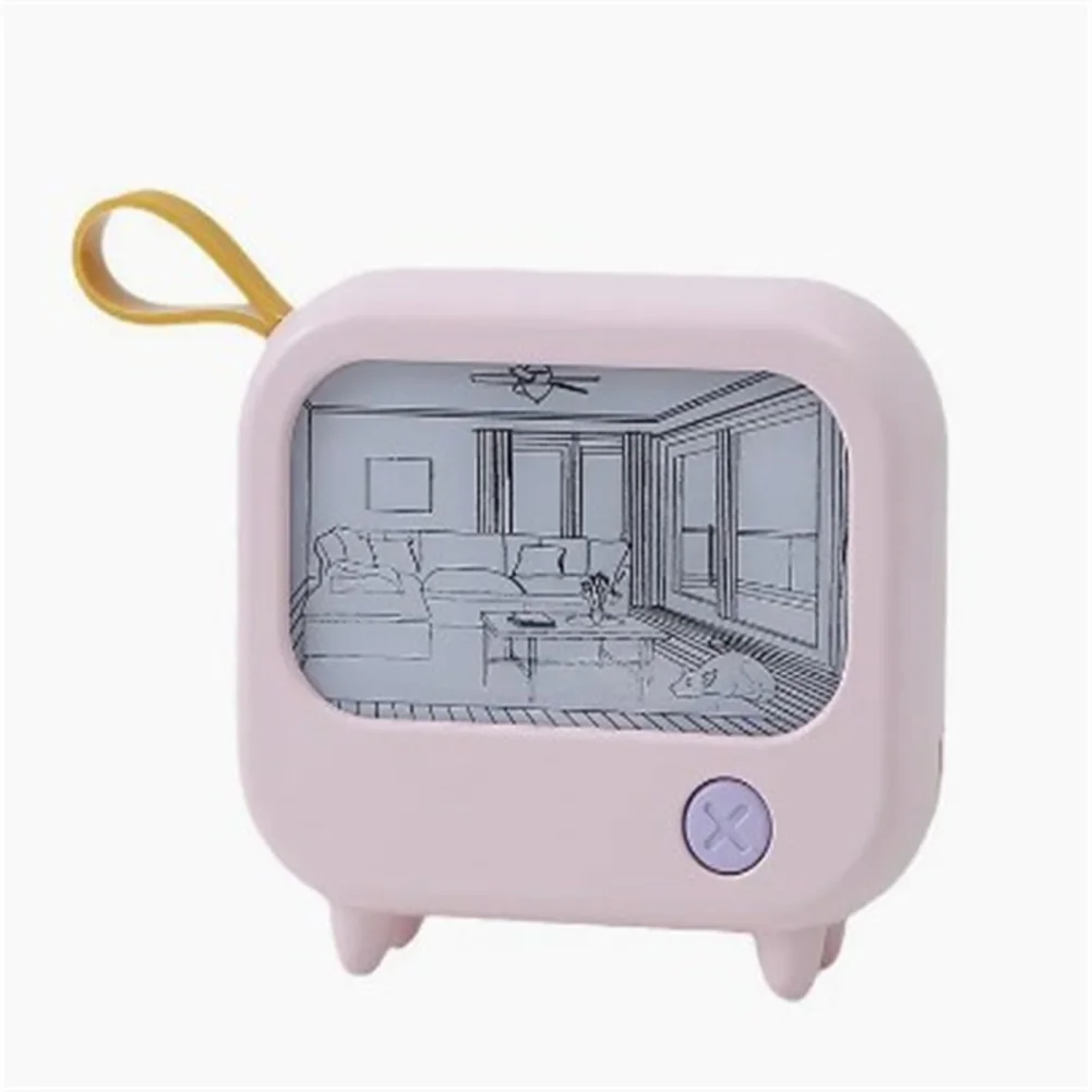 

Cute TV Painting LED Night Light 2-Level Lighting Learning Table Lamp USB Charging Mini Desktop Light Birthday Gift Dropshipping