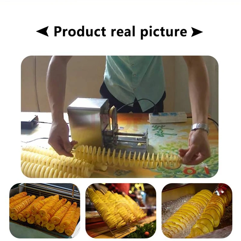 ITOP Electric Spiral Potato Cutting Machine Chips Machine Potato Chip String Rotate Tower Twister