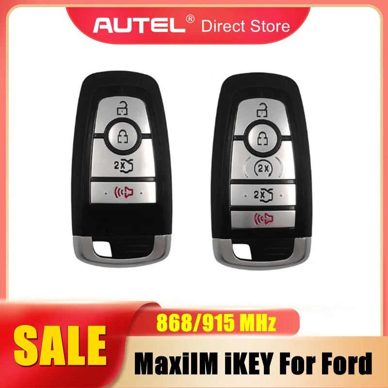 Универсальный смарт-ключ AUTEL MaxiIM 868/915 МГц для Ford IKEYFD005AH IKEYFD005HL IKEYFD004AH для KM100E IM508S IM608 IM608PRO, 1 шт.