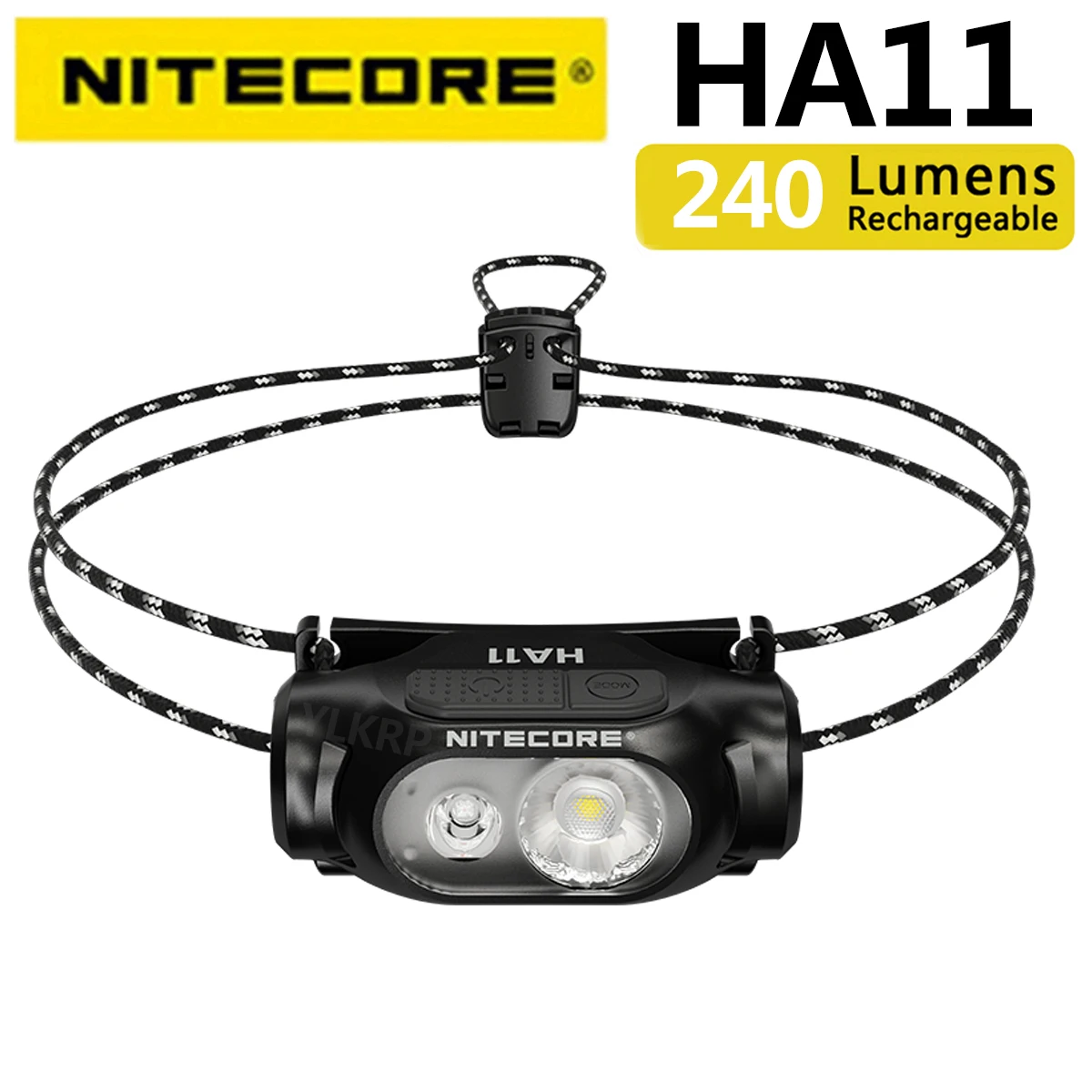 Nitecore - HA11 - Lampe frontale ultra compacte alimentee par 1 pile AA -  240 lumens et 90 metres - Torche a Led