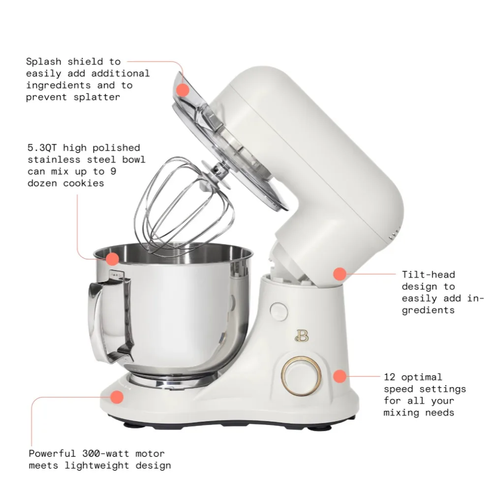 5.3QT Tilt-Head Stand Mixer – Beautiful™