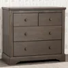 Simmons Kids Paloma 4 Drawer Dresser with Changing Top and Interlocking Drawers - Greenguard Gold Certified, Rustic Grey 4