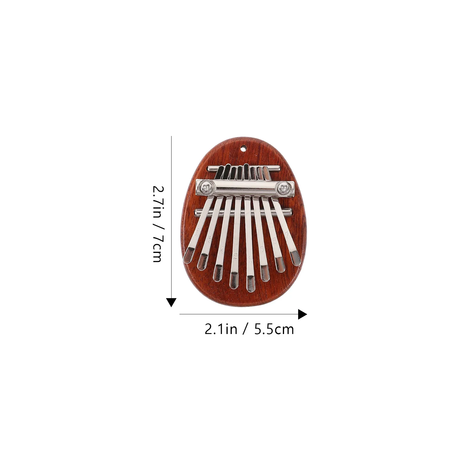 Mini Size Thumb Piano 8 Keys Thumb Piano Portable Kalimba Musical Instrument Finger Wood Sound Box Percussion