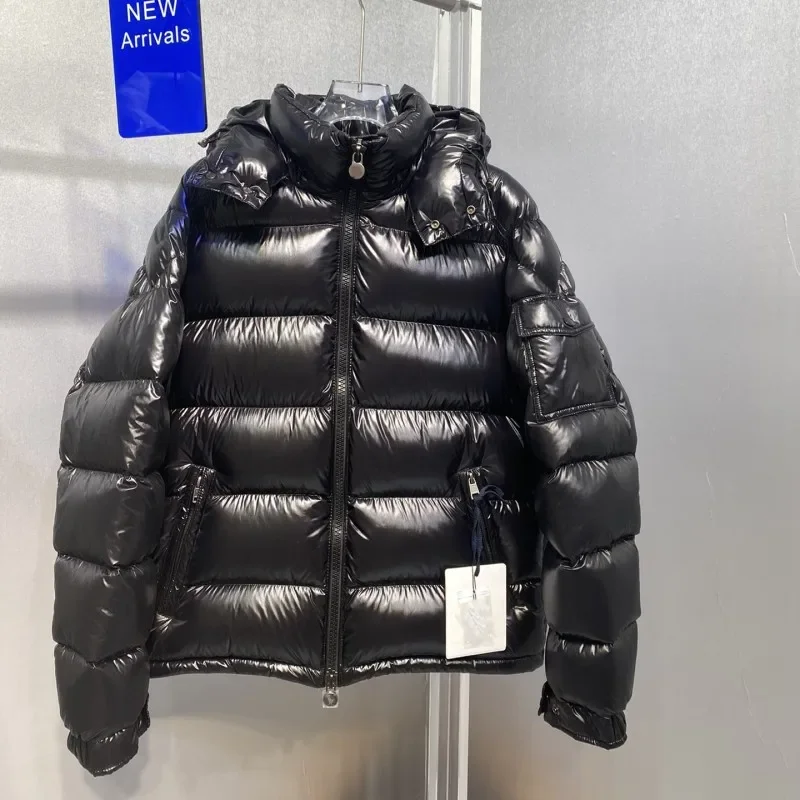 

Winter Hooded Down Jacket for Men Women Y2K Casual Jacket Arm Pocket Design Solid Color Loose Warm Coat Mirror Quality 1:1 Tops