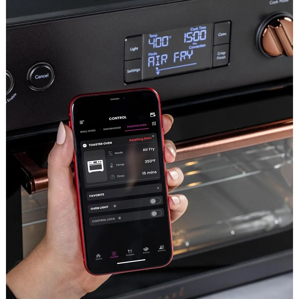 Haute couture oven with 14 basic cooking modes Smart connectivity, voice control, countertop small appliances, matte black 5