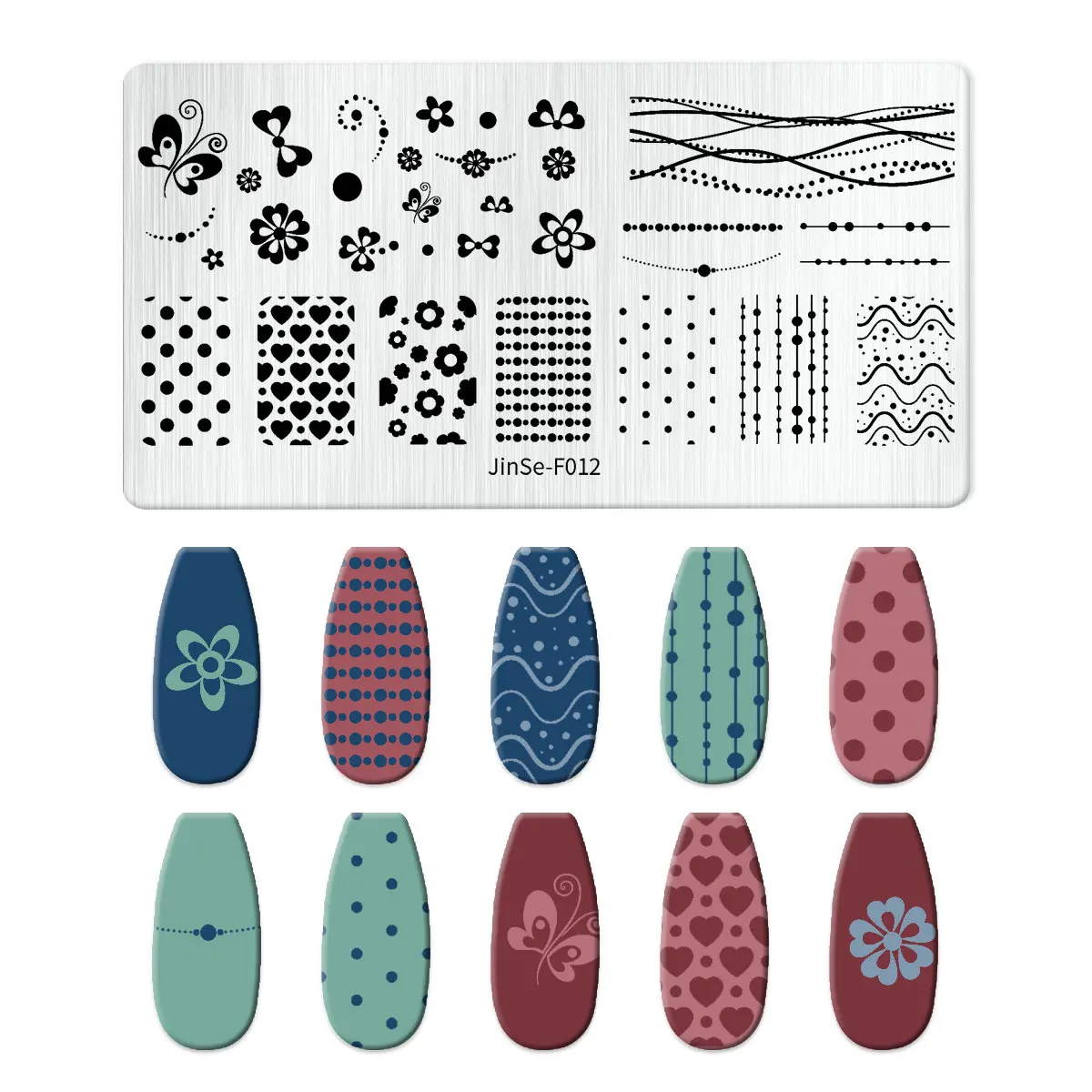 Catoon Cat Nail Stamping Plates Animal Image Flower Leaves Printing Stencil Nail Stamp Templates Nail Art Tool Nails Decoration 4