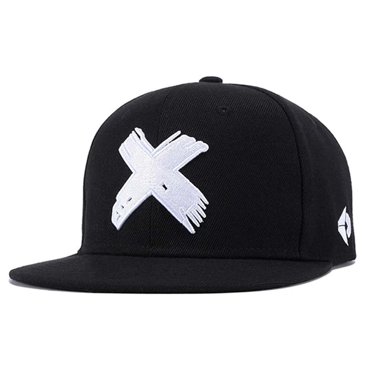 Unisex X-Buchstaben-Stickerei Hip-Hop-Hüte Frühling Herbst Verstellbare Lässige Snapback-Baseballkappen Outdoor-Sonnenschutzhut – Detail 4