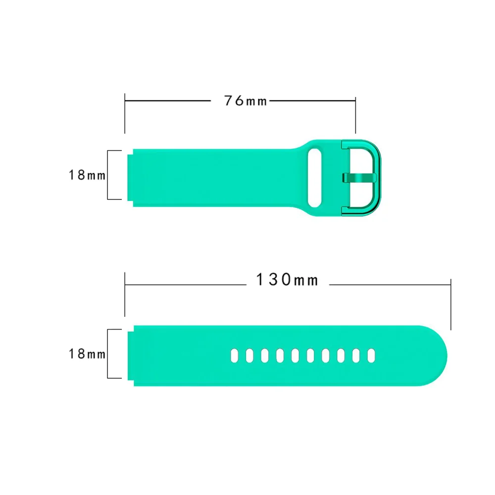 Soft Silicone Sport Watch Adjustable Replacement Band - Universal Fit