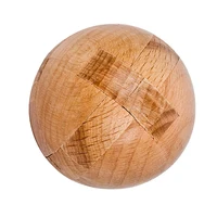Wooden Ball Puzzle Sphere Unlock Interlock Luban Lock IQ Test Logic Games Brain Teasers For Adults And Kids Educational Toys 2