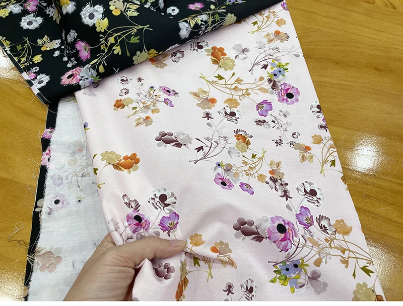 100% Cotton Poplin Printed Fabric Brand Fashion Design Women's Shirt Fabrics Cloth for Dress Diy Sew by the Meter Material