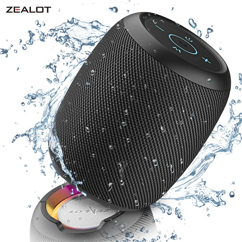 Altavoz Bluetooth portátil con IPX7 resistente al agua 360° sonido grande  graves profundos altavoz inalámbrico Bluetooth 5.0 12H reproducción pequeño