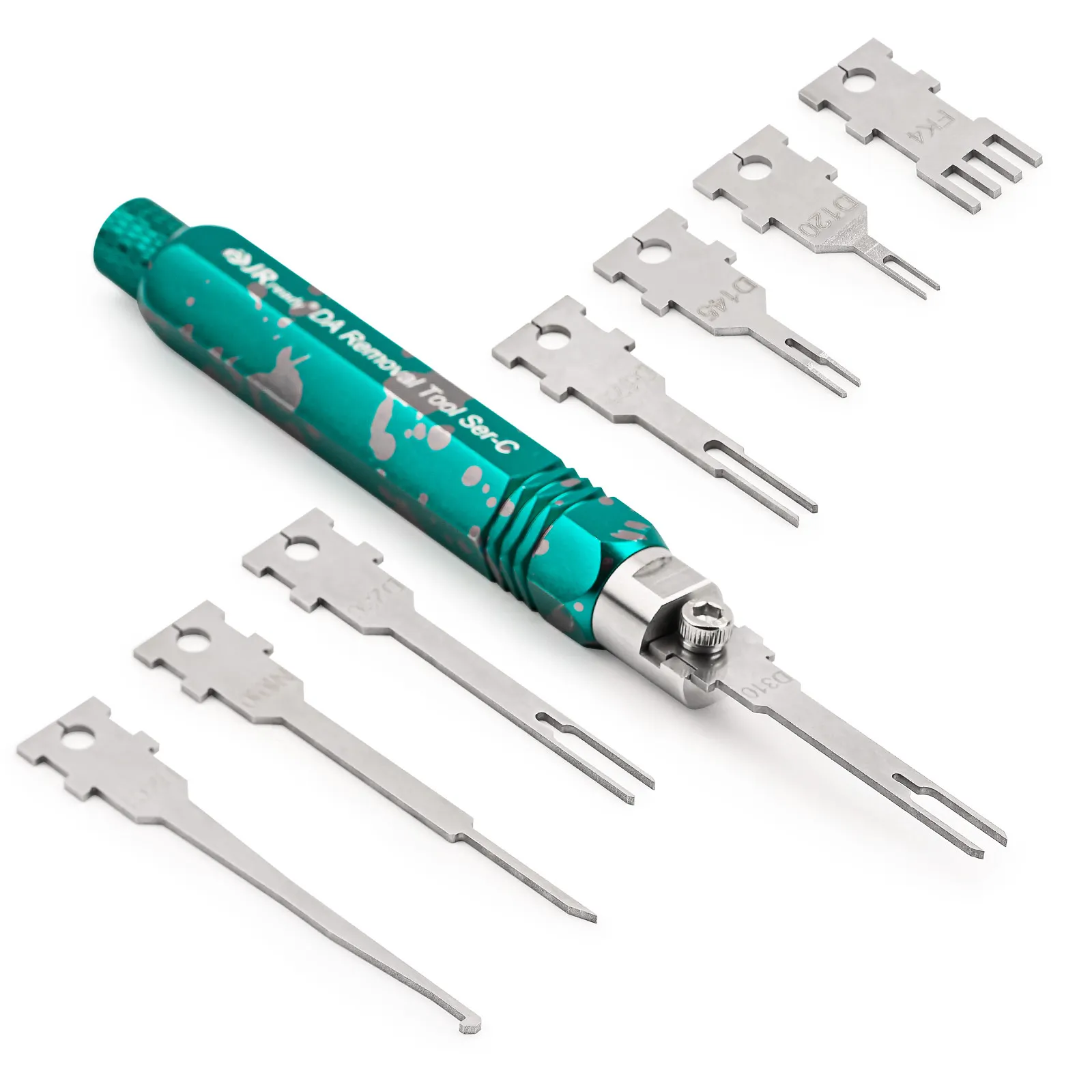 Electrical Pin Extractor JRready ST5255 Terminal Removal Tool Includes Replacement Tips Suitable for AMP,Metri Pack,Molex