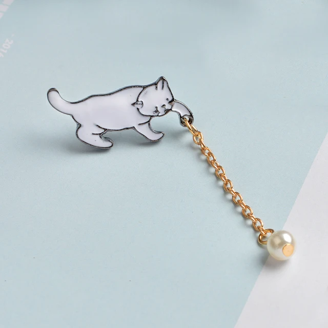 Cartoon Cat Enamel Pins Brooches Lapel Badges  5