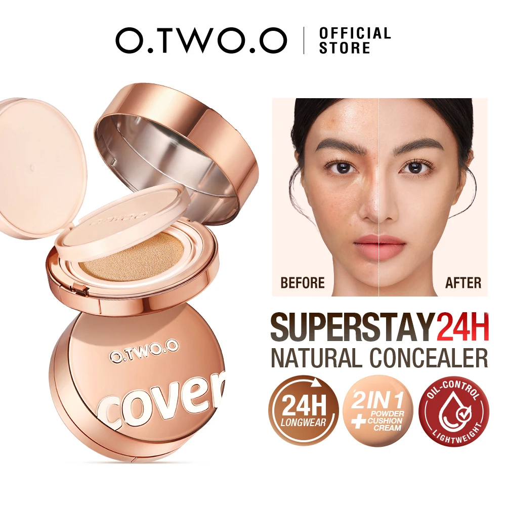 O.TWO.O 2-In-1 Cushion Foundation Setting Powder 24h Long-Lasting