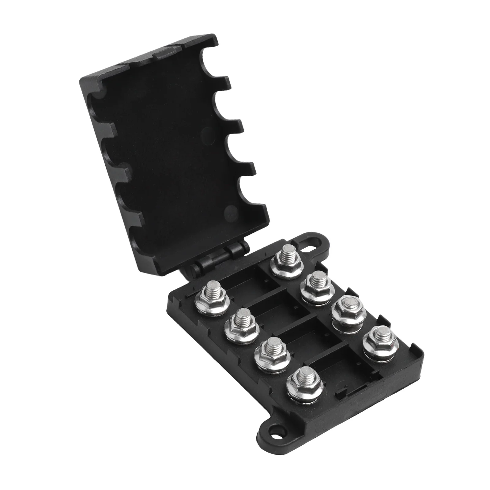 Car Fuse Holder Block 4 Way For Midi Fuse Holder Block 200A Max 4 Fuses 8 Lugs Dual Battery Setups 4x4 Car Part fuse holder