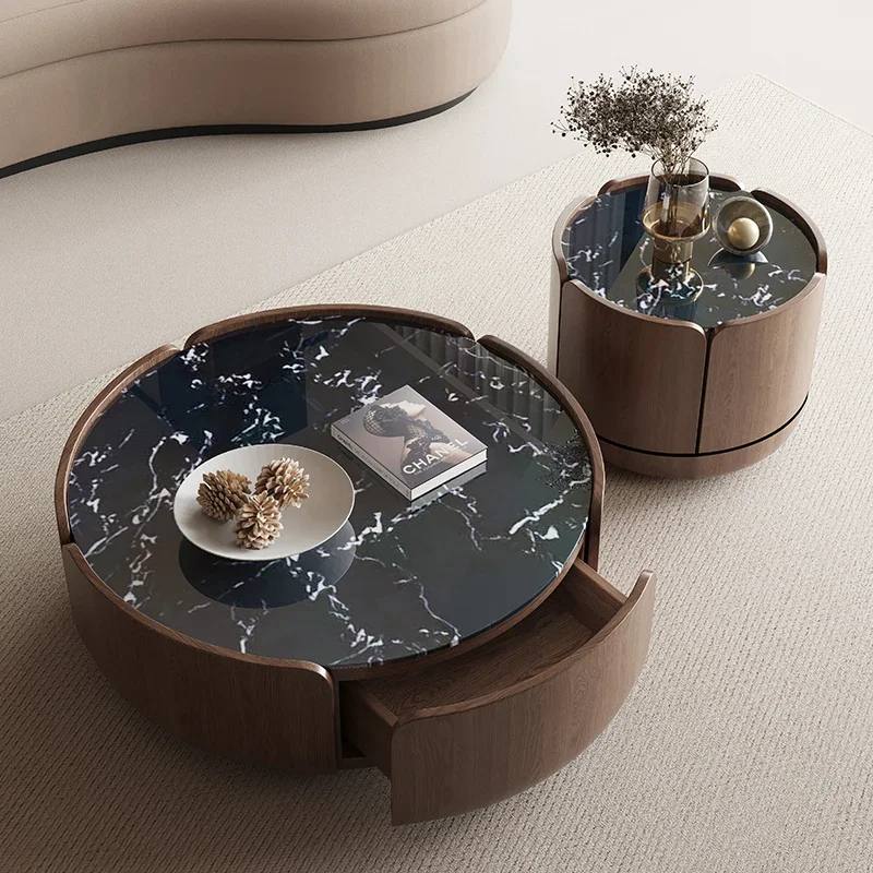 Italian Sofa Table Modern Minimalist Living Room Creative Rock Round Sofa Table Room Center Tavolino Da Divano Home Furniture