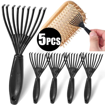 Mini pettine in plastica Pulitore Spazzola per capelli incorporata Rimozione peli Maniglia per uso domestico Spazzole per pulizia Detergenti Strumenti di bellezza Accessori 1