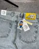 Polar Big Boy Jeans Y2K Harajuku Gothic Hip Hop Cartoon Embroidery Retro Blue Baggy Jeans Women Men High Waist Wide Leg Trouser 2