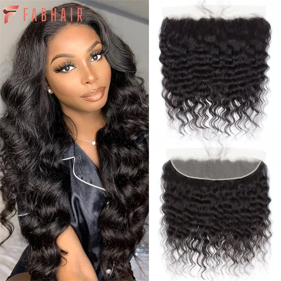 

Loose Wave Lace Frontal Ear to Ear 13x4 Frontal Closure Brazilian Virgin Human Hair Top Swiss Lace Bleached Knots Pre Plucked