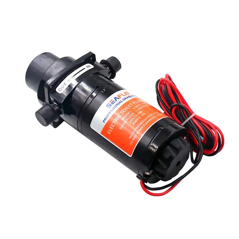 Submersible Water Pump 12V 24V Horizontal Toilet Sewage Flushing 18.9LPM